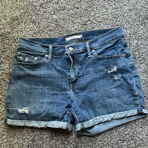 Levi mid length shorts